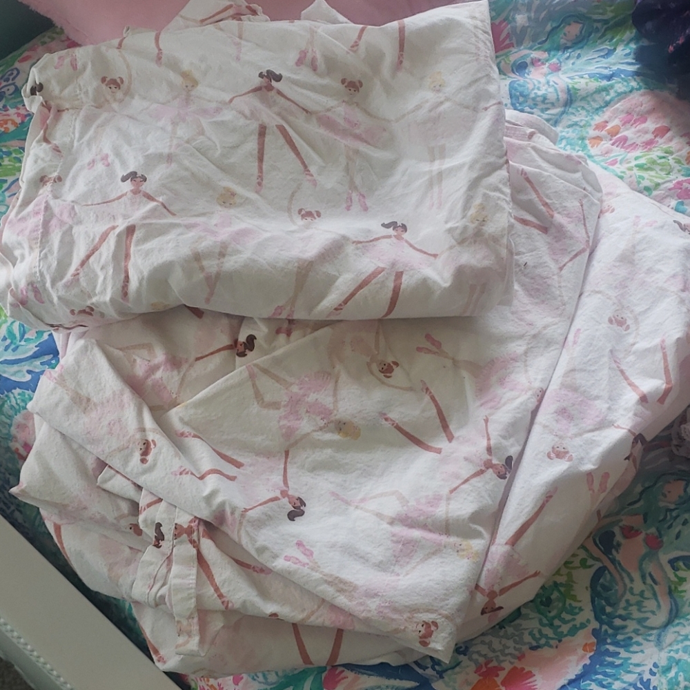 Pottery Barn Ballerina Twin Sheet Set